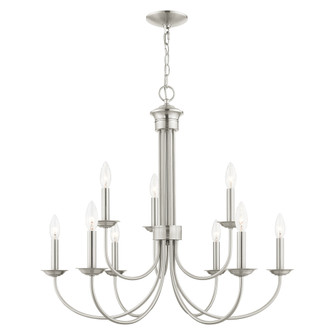 9 Lt Brushed Nickel Chandelier (108|42687-91)