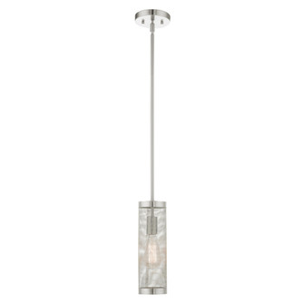 1 Lt Brushed Nickel Pendant (108|46211-91)