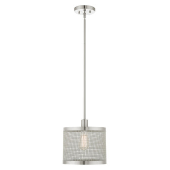 1 Lt Brushed Nickel Pendant (108|46212-91)