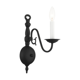 1 Lt Black Wall Sconce (108|5001-04)