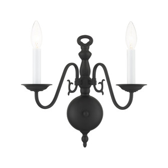 2 Lt Black Wall Sconce (108|5002-04)