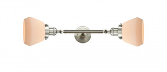 Fulton - 2 Light - 7 inch - Brushed Satin Nickel - Adjustable Bath Vanity Light (3442|208L-SN-G171-LED)