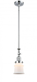 Canton - 1 Light - 5 inch - Polished Chrome - Stem Hung - Adjustable Mini Pendant (3442|206-PC-G181S)