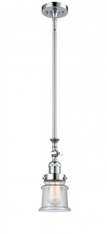 Canton - 1 Light - 5 inch - Polished Chrome - Stem Hung - Adjustable Mini Pendant (3442|206-PC-G184S)