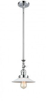 Halophane - 1 Light - 9 inch - Polished Chrome - Stem Hung - Adjustable Mini Pendant (3442|206-PC-G1-LED)