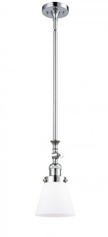 Cone - 1 Light - 6 inch - Polished Chrome - Stem Hung - Adjustable Mini Pendant (3442|206-PC-G61)