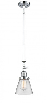 Cone - 1 Light - 6 inch - Polished Chrome - Stem Hung - Adjustable Mini Pendant (3442|206-PC-G62-LED)