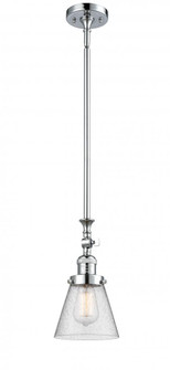 Cone - 1 Light - 6 inch - Polished Chrome - Stem Hung - Adjustable Mini Pendant (3442|206-PC-G64-LED)