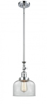 Bell - 1 Light - 8 inch - Polished Chrome - Stem Hung - Adjustable Mini Pendant (3442|206-PC-G72)