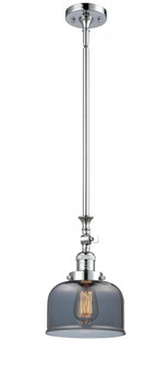 Bell - 1 Light - 8 inch - Polished Chrome - Stem Hung - Adjustable Mini Pendant (3442|206-PC-G73-LED)