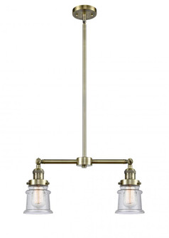 Canton - 2 Light - 21 inch - Antique Brass - Stem Hung - Adjustable Island Light (3442|209-AB-G184S-LED)