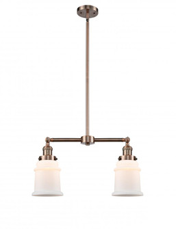 Canton - 2 Light - 21 inch - Antique Copper - Stem Hung - Adjustable Island Light (3442|209-AC-G181)