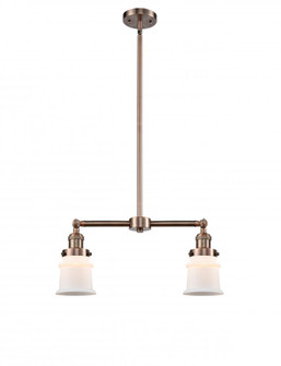 Canton - 2 Light - 21 inch - Antique Copper - Stem Hung - Island Light (3442|209-AC-G181S-LED)