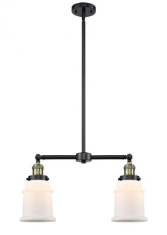 Canton - 2 Light - 21 inch - Black Antique Brass - Stem Hung - Adjustable Island Light (3442|209-BAB-G181-LED)