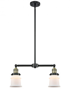Canton - 2 Light - 21 inch - Black Antique Brass - Stem Hung - Adjustable Island Light (3442|209-BAB-G181S-LED)