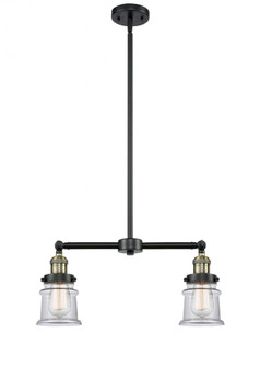 Canton - 2 Light - 21 inch - Black Antique Brass - Stem Hung - Adjustable Island Light (3442|209-BAB-G182S)