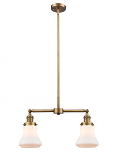 Bellmont - 2 Light - 21 inch - Brushed Brass - Stem Hung - Adjustable Island Light (3442|209-BB-G191-LED)
