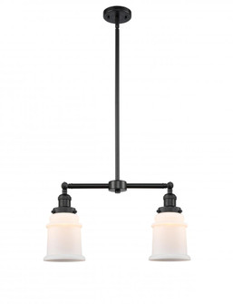 Canton - 2 Light - 21 inch - Matte Black - Stem Hung - Adjustable Island Light (3442|209-BK-G181)