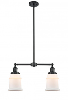 Canton - 2 Light - 21 inch - Oil Rubbed Bronze - Stem Hung - Adjustable Island Light (3442|209-OB-G181-LED)