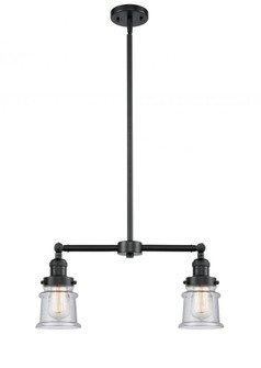 Canton - 2 Light - 21 inch - Oil Rubbed Bronze - Stem Hung - Adjustable Island Light (3442|209-OB-G184S-LED)