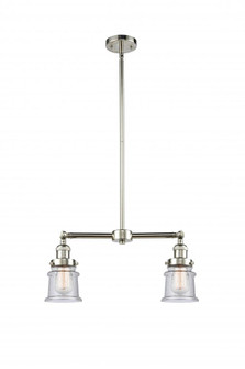 Canton - 2 Light - 21 inch - Polished Nickel - Stem Hung - Adjustable Island Light (3442|209-PN-G184S-LED)