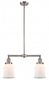 Canton - 2 Light - 21 inch - Brushed Satin Nickel - Stem Hung - Adjustable Island Light (3442|209-SN-G181)