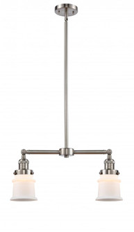 Canton - 2 Light - 21 inch - Brushed Satin Nickel - Stem Hung - Adjustable Island Light (3442|209-SN-G181S-LED)