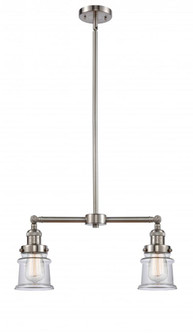 Canton - 2 Light - 21 inch - Brushed Satin Nickel - Stem Hung - Adjustable Island Light (3442|209-SN-G182S-LED)
