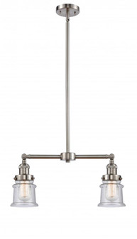 Canton - 2 Light - 21 inch - Brushed Satin Nickel - Stem Hung - Adjustable Island Light (3442|209-SN-G184S)