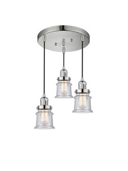 Small Canton 3 Light Multi-Pendant (3442|211/3-PN-G184S)