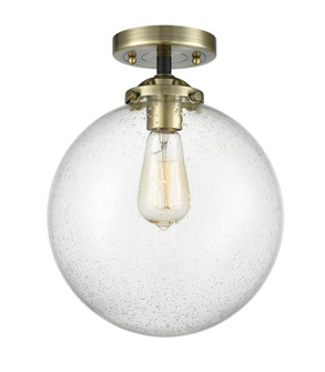 Beacon - 1 Light - 10 inch - Black Antique Brass - Semi-Flush Mount (3442|284-1C-BAB-G204-10-LED)