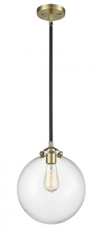 Beacon - 1 Light - 10 inch - Black Antique Brass - Stem hung - Mini Pendant (3442|284-1S-BAB-G202-10-LED)