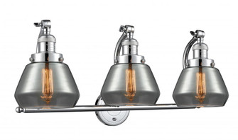 Fulton - 3 Light - 28 inch - Polished Chrome - Adjustable Bath Vanity Light (3442|515-3W-PC-G173)