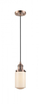 Dover - 1 Light - 5 inch - Antique Copper - Cord hung - Mini Pendant (3442|201C-AC-G311-LED)