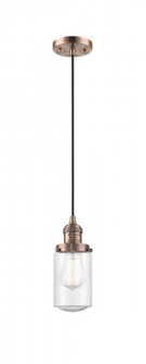 Dover - 1 Light - 5 inch - Antique Copper - Cord hung - Mini Pendant (3442|201C-AC-G314)