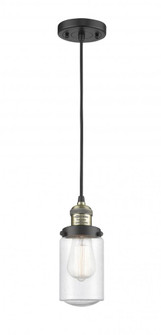 Dover - 1 Light - 5 inch - Black Antique Brass - Cord hung - Mini Pendant (3442|201C-BAB-G314-LED)