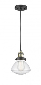 Olean - 1 Light - 7 inch - Black Antique Brass - Cord hung - Mini Pendant (3442|201C-BAB-G324)