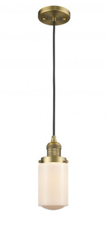 Dover - 1 Light - 5 inch - Brushed Brass - Cord hung - Mini Pendant (3442|201C-BB-G311-LED)