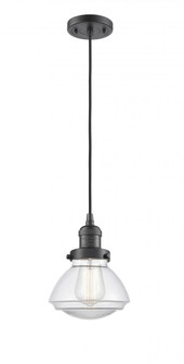 Olean - 1 Light - 7 inch - Oil Rubbed Bronze - Cord hung - Mini Pendant (3442|201C-OB-G322-LED)