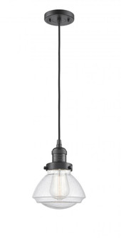 Olean - 1 Light - 7 inch - Oil Rubbed Bronze - Cord hung - Mini Pendant (3442|201C-OB-G324-LED)