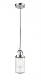 Dover - 1 Light - 5 inch - Polished Chrome - Cord hung - Mini Pendant (3442|201C-PC-G314-LED)