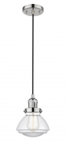 Olean - 1 Light - 7 inch - Polished Nickel - Cord hung - Mini Pendant (3442|201C-PN-G322)