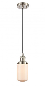 Dover - 1 Light - 5 inch - Brushed Satin Nickel - Cord hung - Mini Pendant (3442|201C-SN-G311-LED)