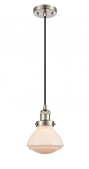 Olean - 1 Light - 7 inch - Brushed Satin Nickel - Cord hung - Mini Pendant (3442|201C-SN-G321)