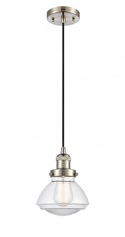 Olean - 1 Light - 7 inch - Brushed Satin Nickel - Cord hung - Mini Pendant (3442|201C-SN-G322)