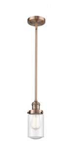 Dover - 1 Light - 5 inch - Antique Copper - Stem Hung - Mini Pendant (3442|201S-AC-G314)