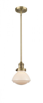 Olean - 1 Light - 7 inch - Brushed Brass - Stem Hung - Mini Pendant (3442|201S-BB-G321)