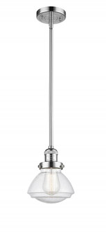 Olean - 1 Light - 7 inch - Polished Chrome - Stem Hung - Mini Pendant (3442|201S-PC-G324-LED)