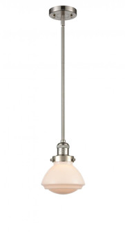 Olean - 1 Light - 7 inch - Brushed Satin Nickel - Stem Hung - Mini Pendant (3442|201S-SN-G321)