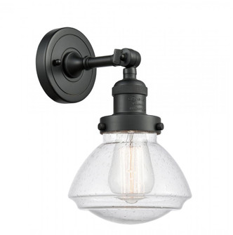Olean - 1 Light - 7 inch - Matte Black - Adjustable Sconce (3442|203-BK-G324-LED)